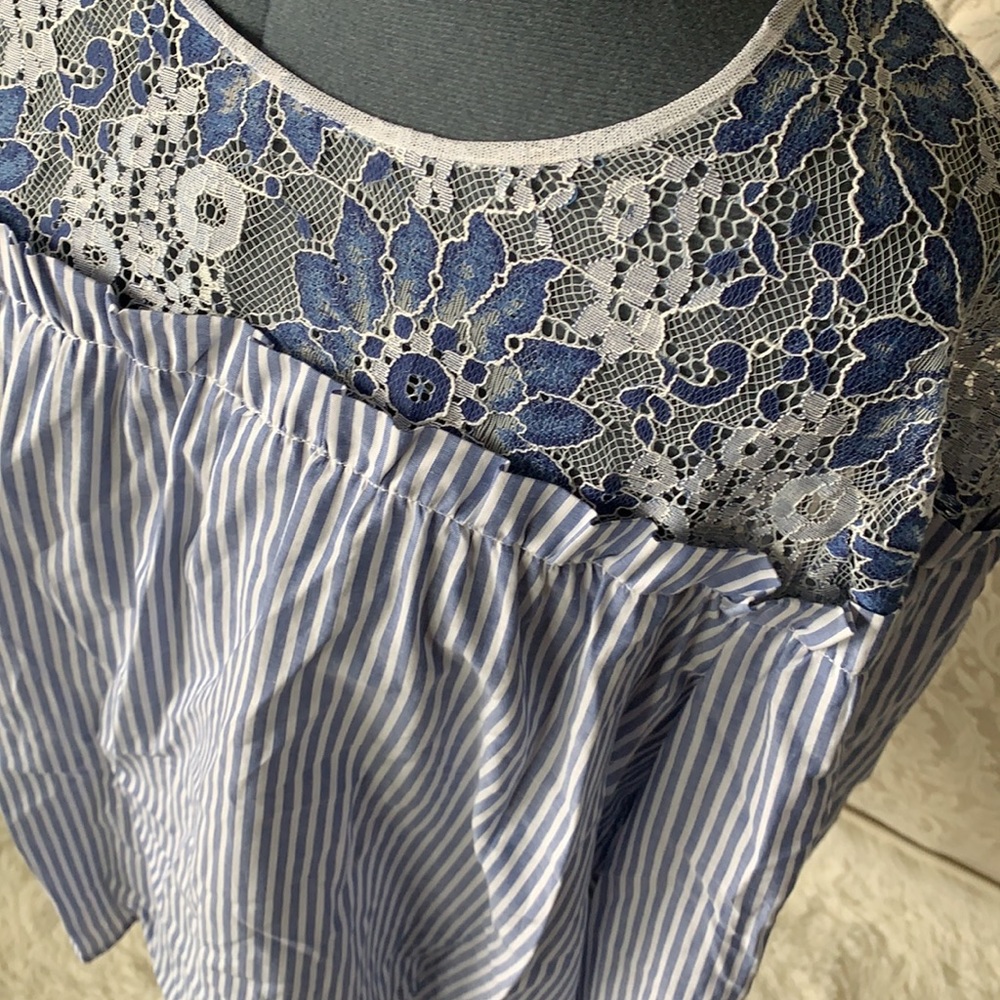 BCBG Maxazria Stripe Blouse - Picture 2 of 9